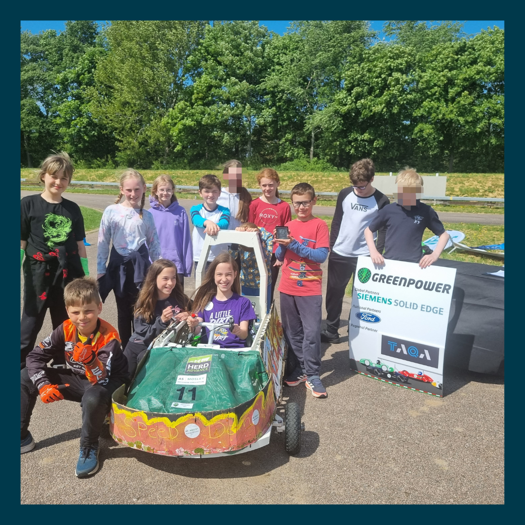 Children taking part in Greenpower project