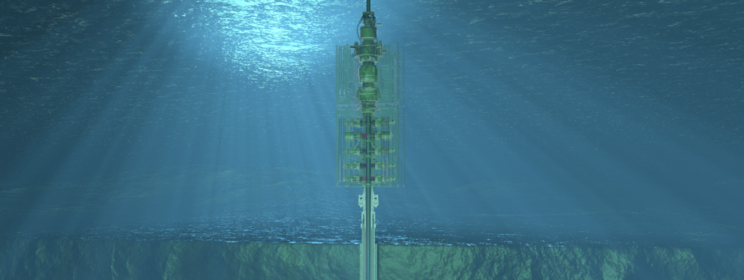 Graphic of subsea wellhead