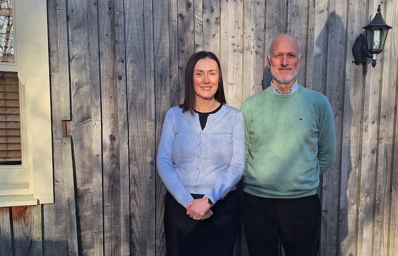 Kirsten Campbell of AS Mosley with Andrew Mosley